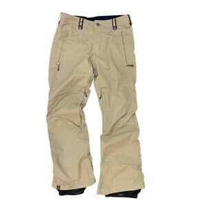 Bonfire 10K Waterproof DRYLEVEL 1 Tan Winter Snowboard Ski Pants Unisex Size M